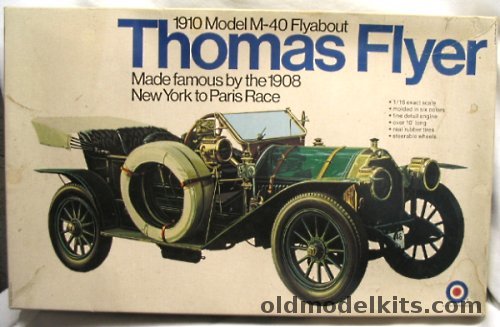 Entex 1/16 1910 M-40 Flyabout Thomas Flyer, 8490 plastic model kit